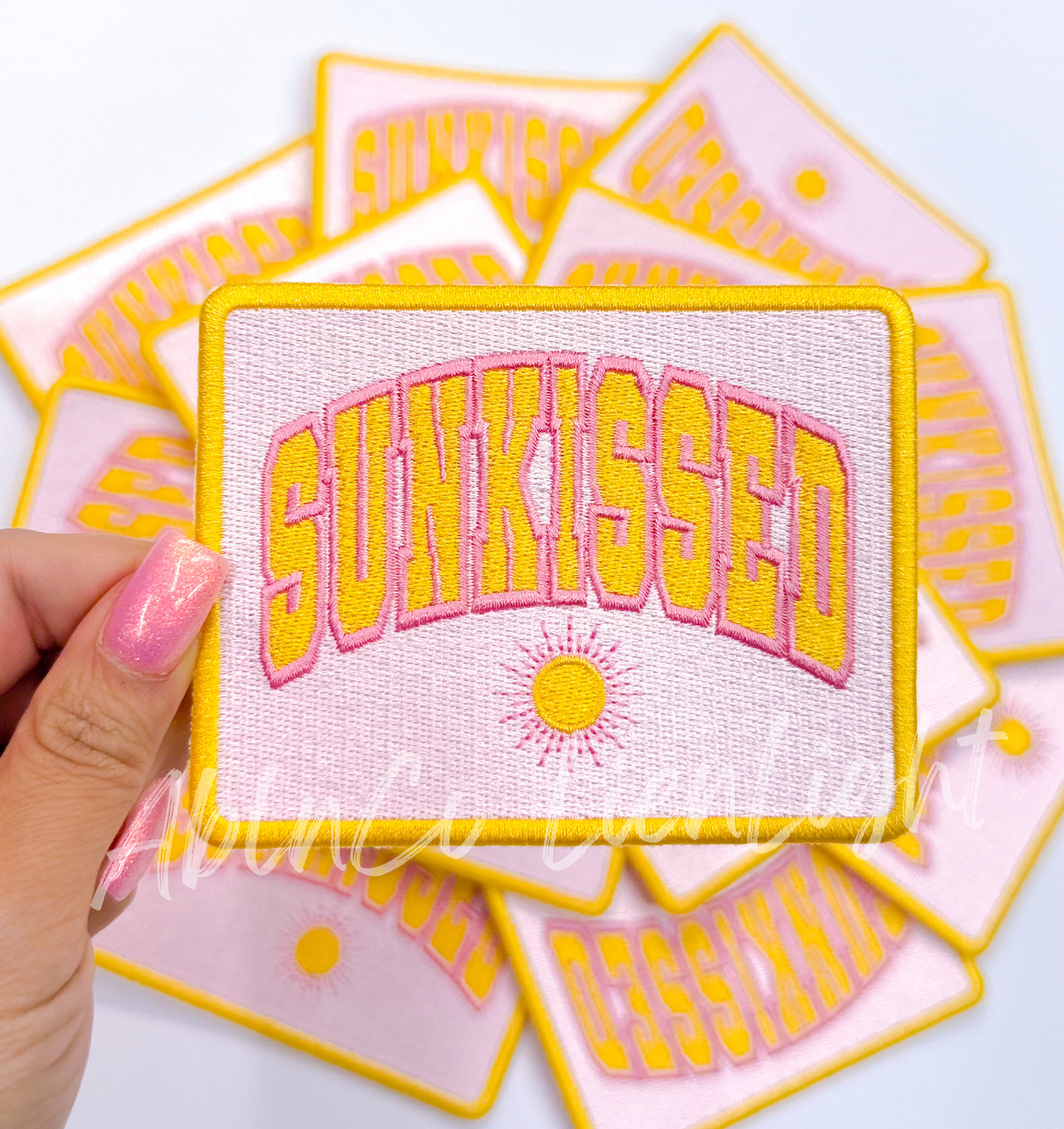 Sunkissed summer embroidery patch