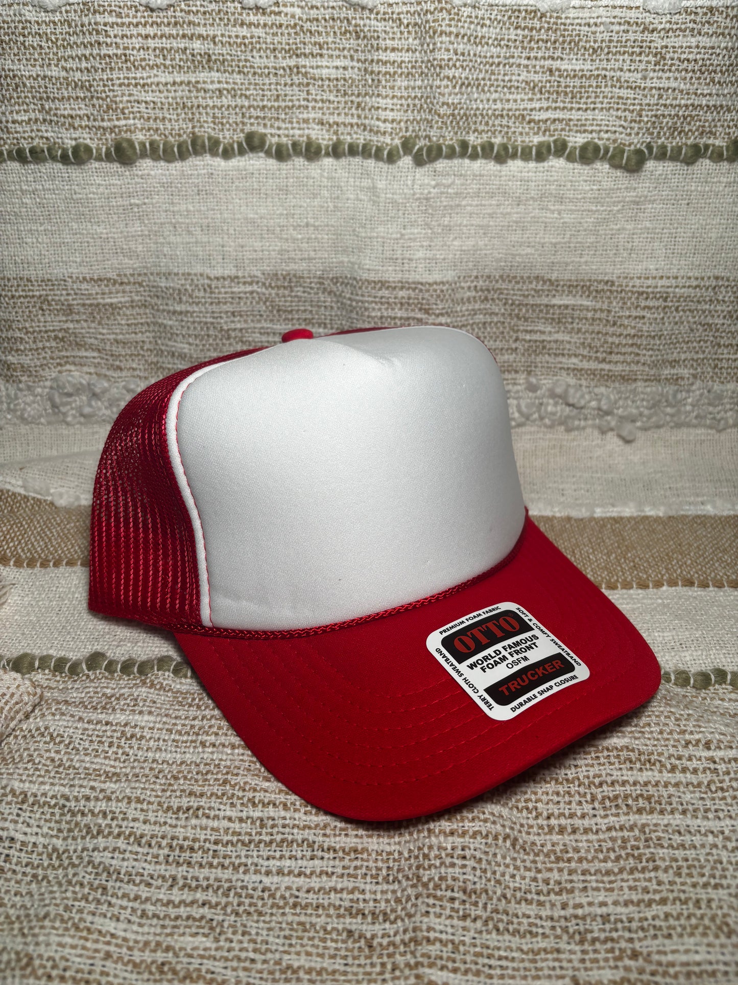 Red & White Trucker Hat