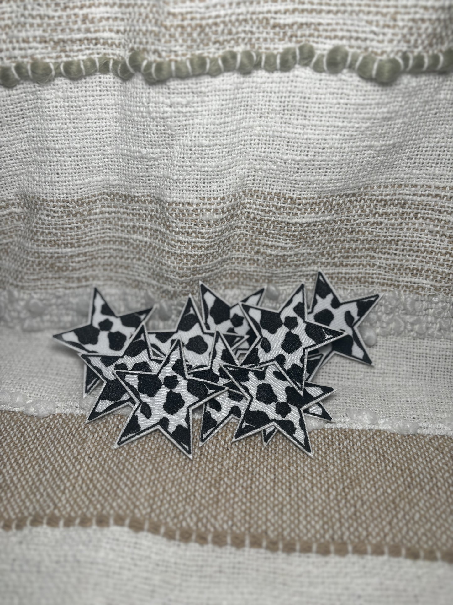 Cow Print Star Patch