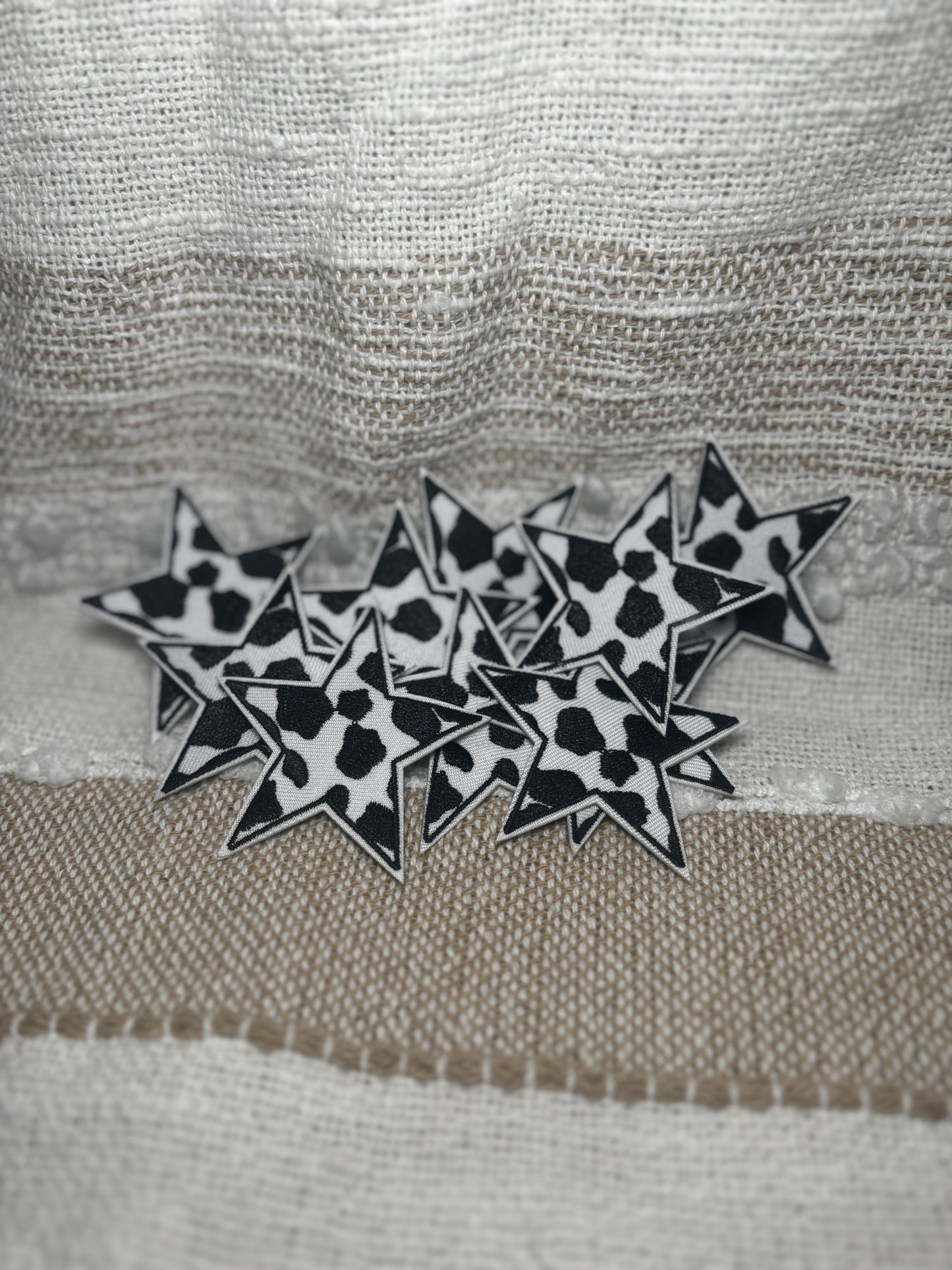 Cow Print Star Patch