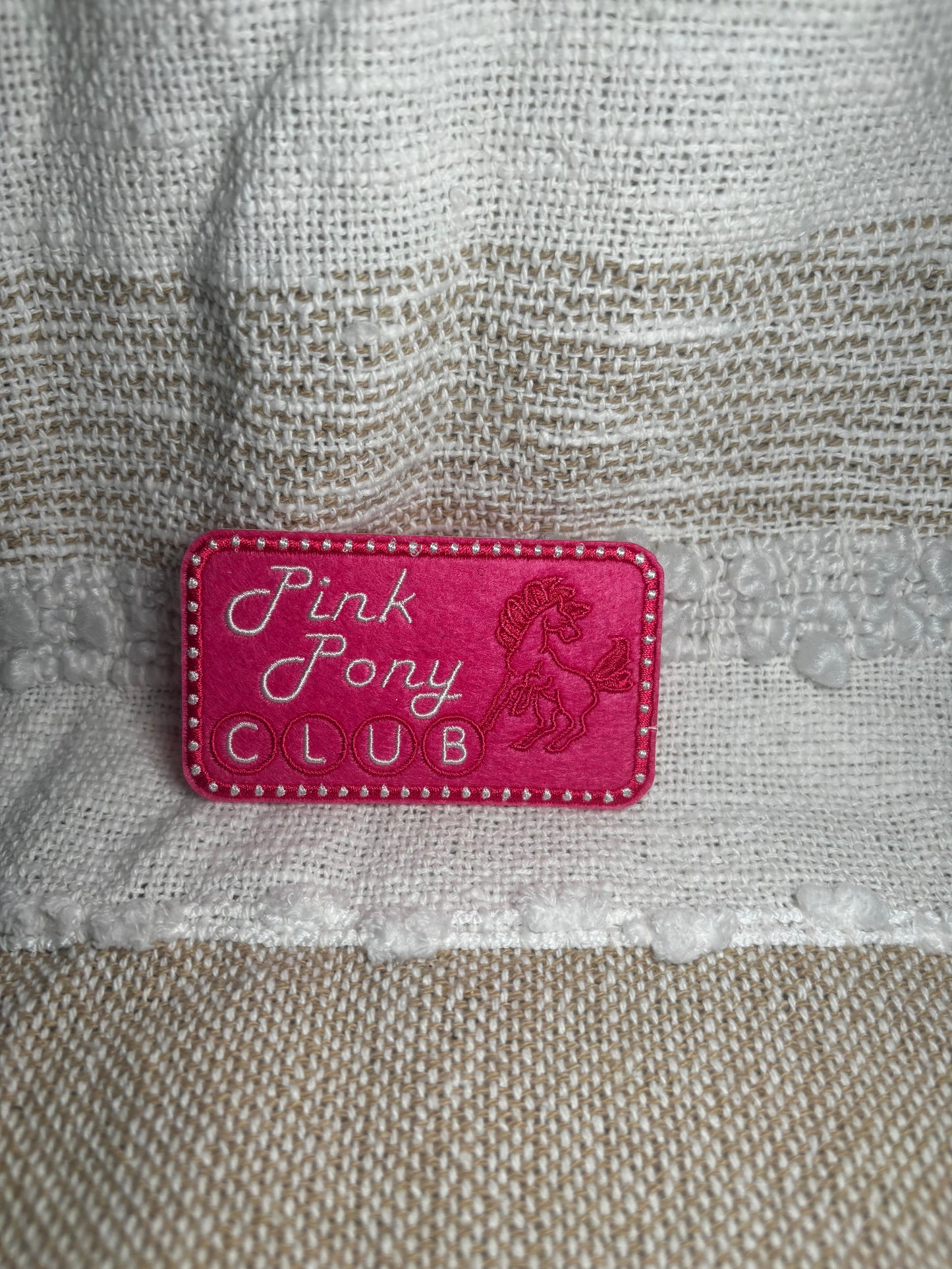 Pink Pony Club Patch
