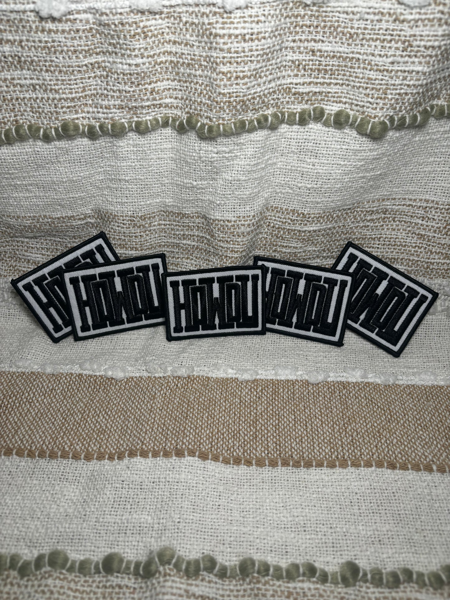 Black & White Howdy Patch