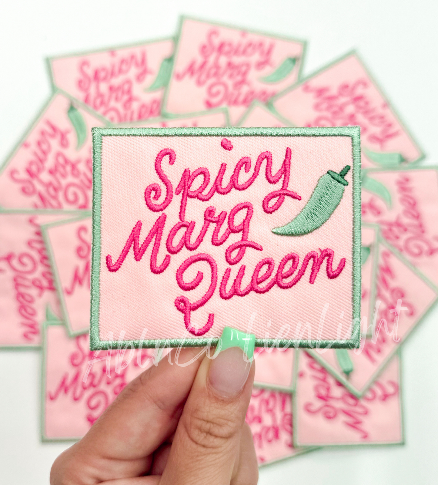 Spicy marg queen pink patch