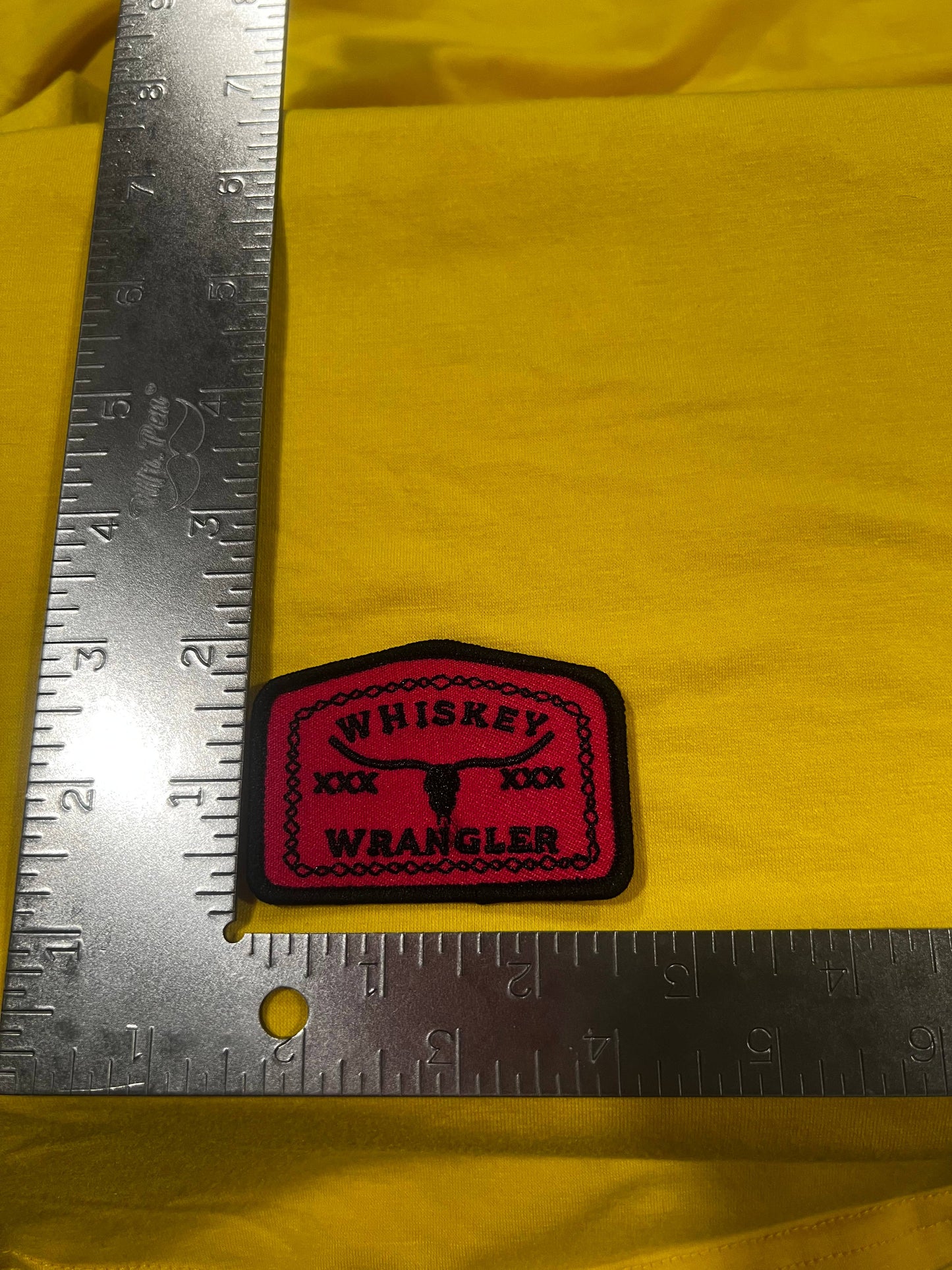 Hot Pink Whiskey Wrangler Patch