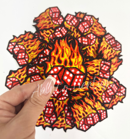 Flaming Dice Patch