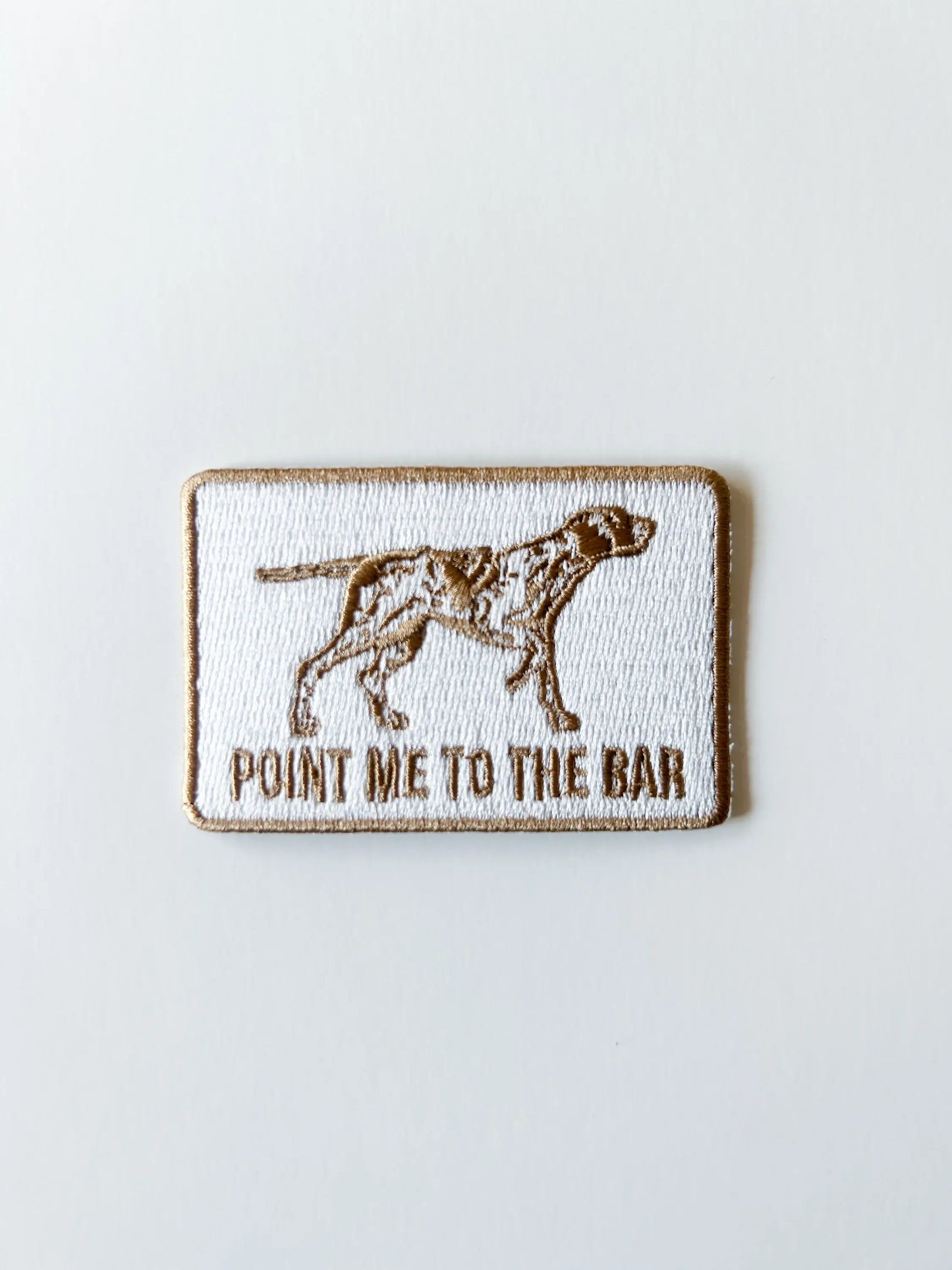 Brown & White Pointer Dog Patch