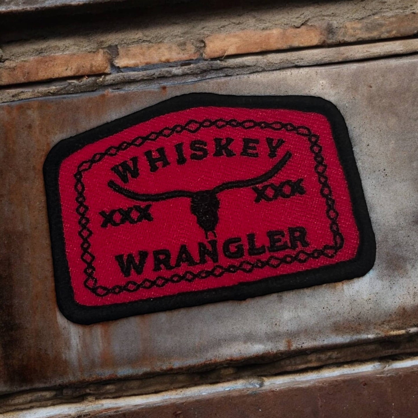 Hot Pink Whiskey Wrangler Patch