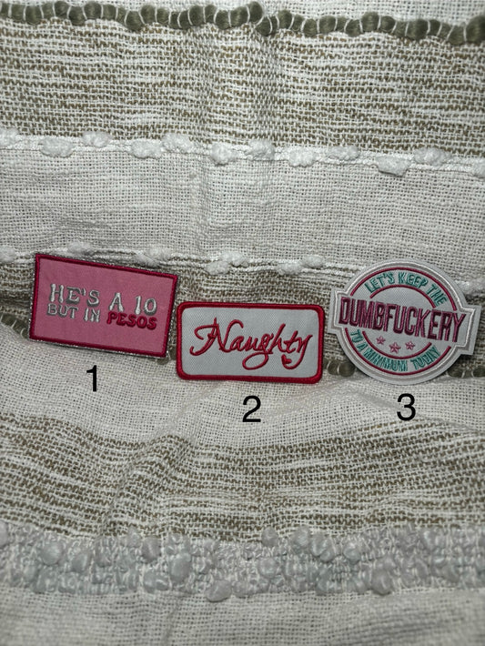 Pink girly patches