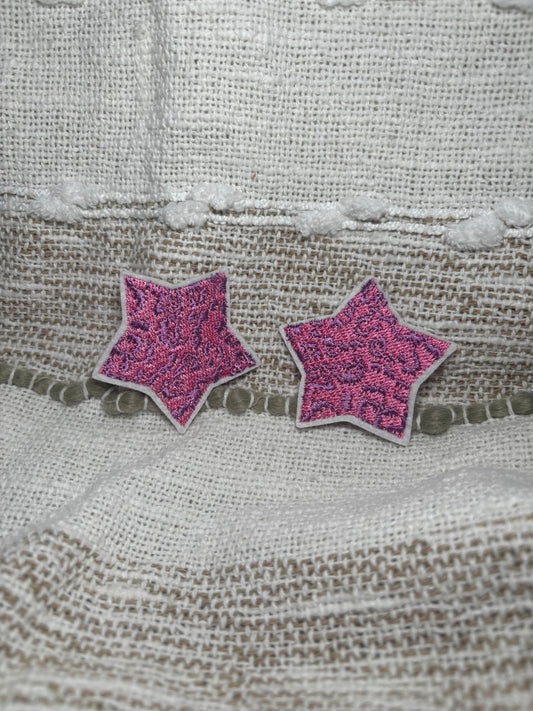 Pink Cheetah Star Patch