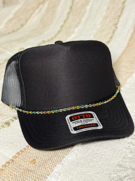 Trucker Hat Chain- Multicolor Gold