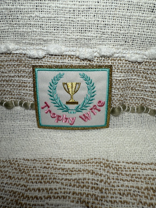 Trophy Wife Glitter Embroidery Patch