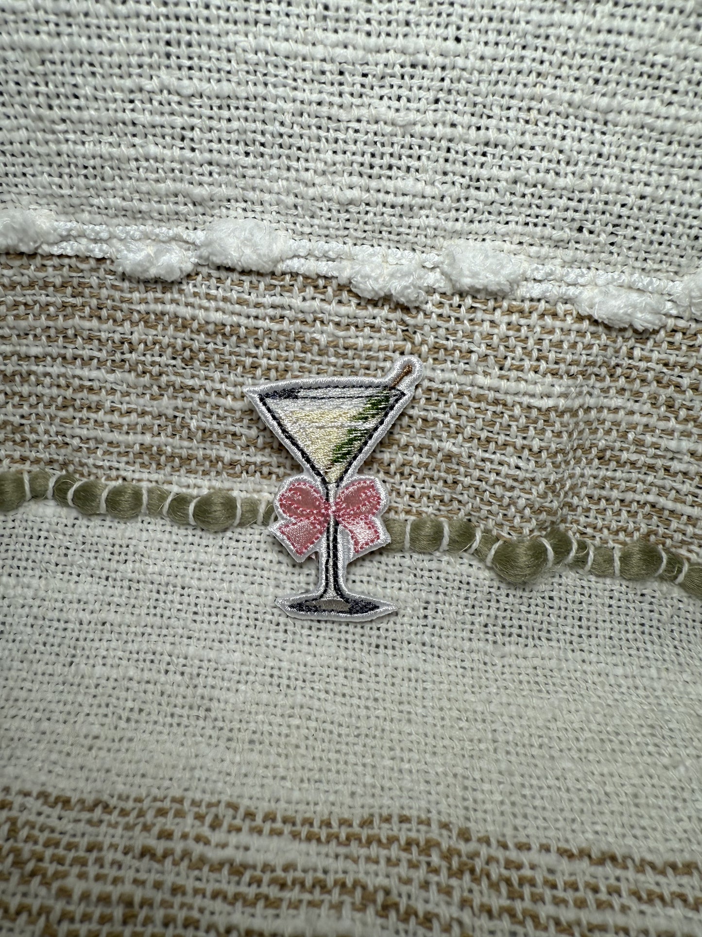 Dainty Dirty Martini Bow Patch