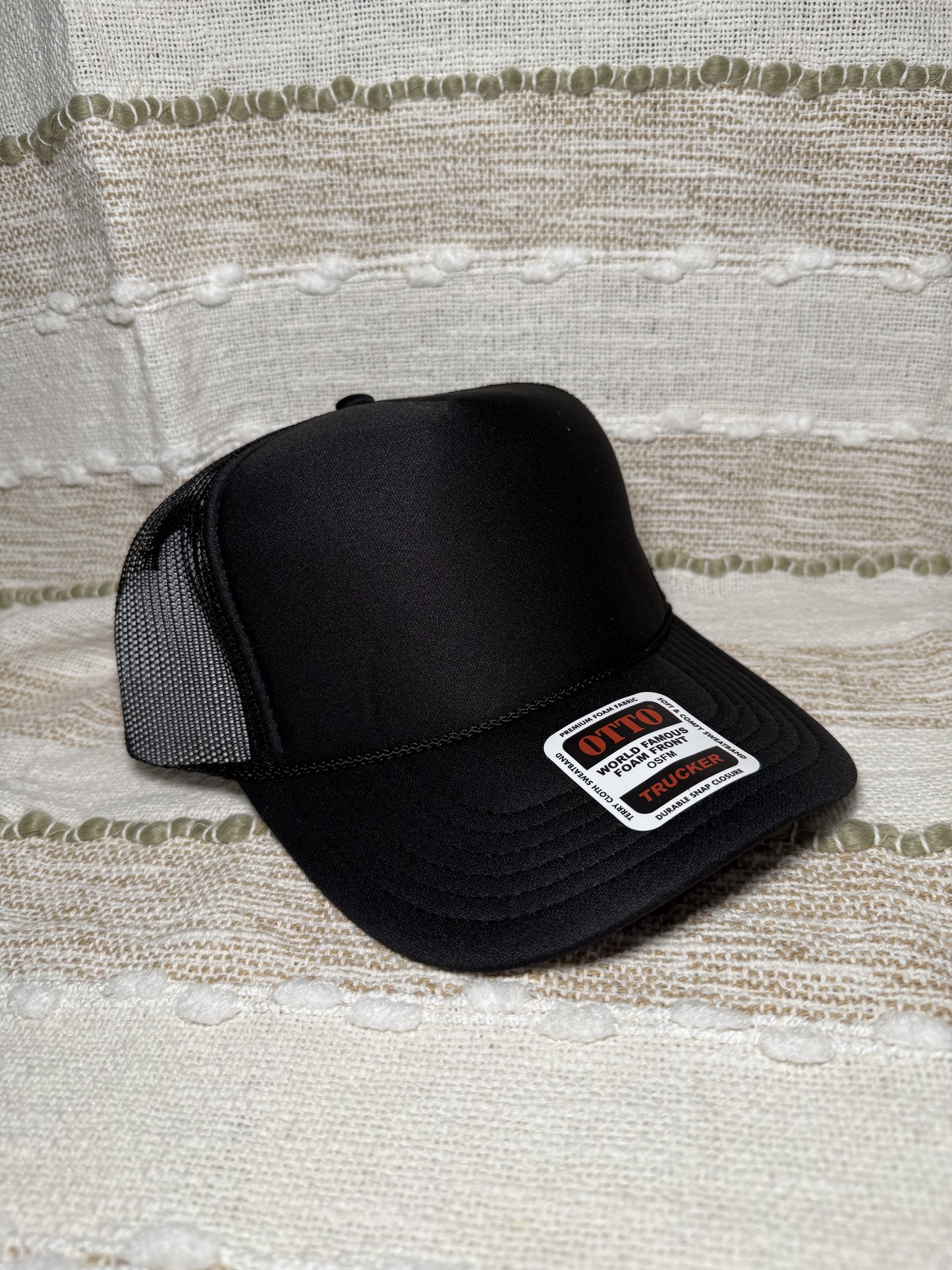 Black Trucker Hat