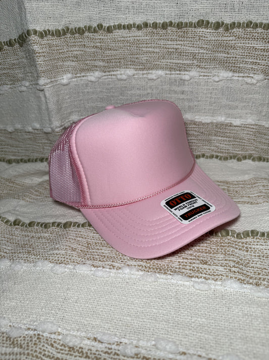 Soft Pink Trucker Hat