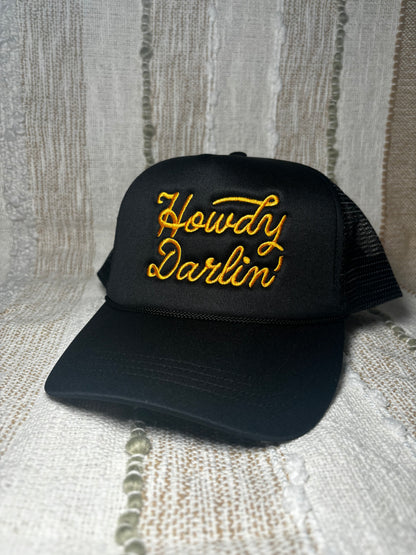 Howdy Darlin' Embroidered Mesh Back Trucker Cap