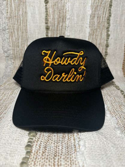 Howdy Darlin' Embroidered Mesh Back Trucker Cap