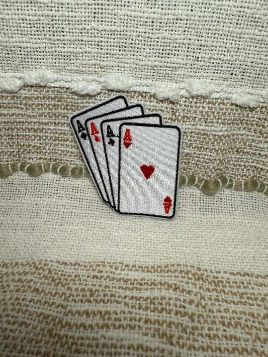 Aces Cards Embroidery Patch