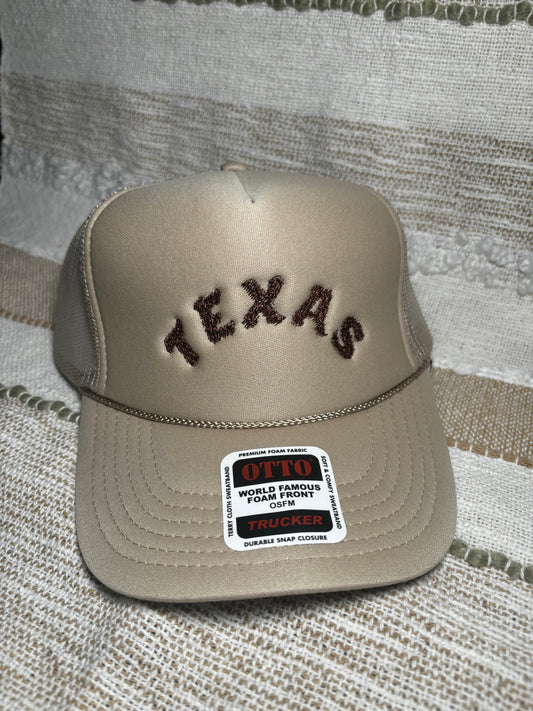 Embroidered Texas Trucker Hat