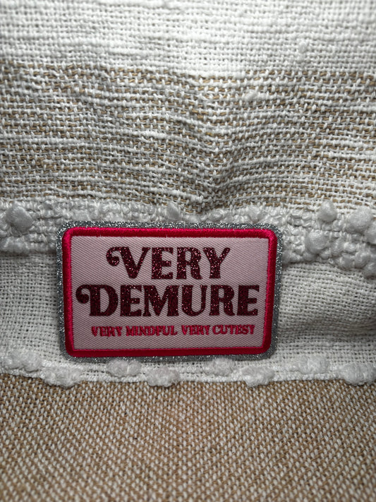 Very Demure Glitter Patch