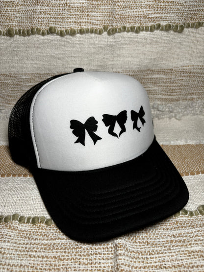 Black Bow Trucker Hat