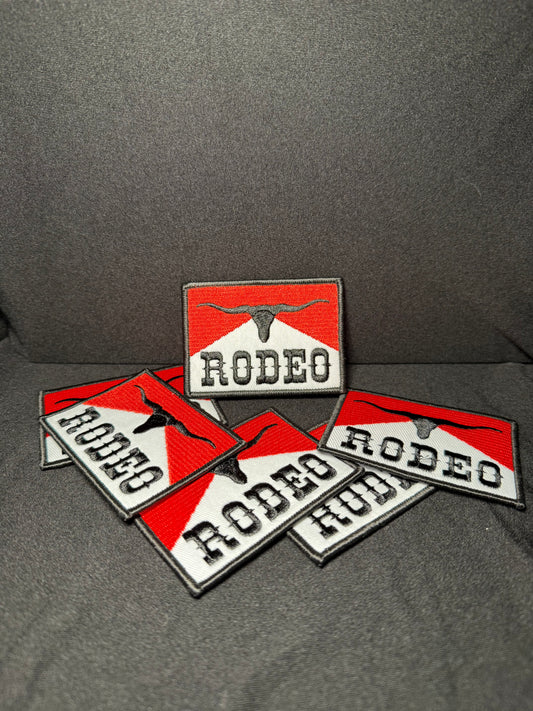 Red & White Rodeo Patch
