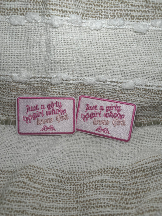 Just a Girl Who Loves God Patch