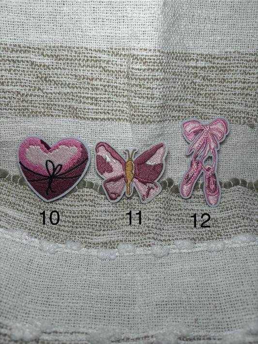 Pink Croquet Style Patches