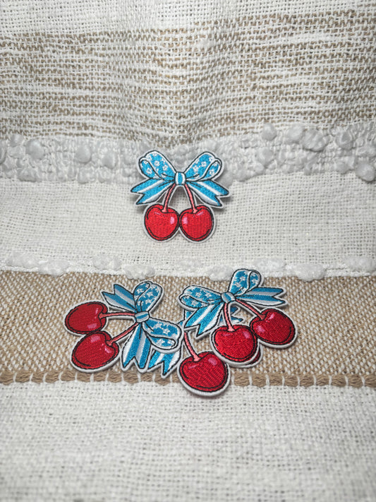 Blue Bow Cherry Patch