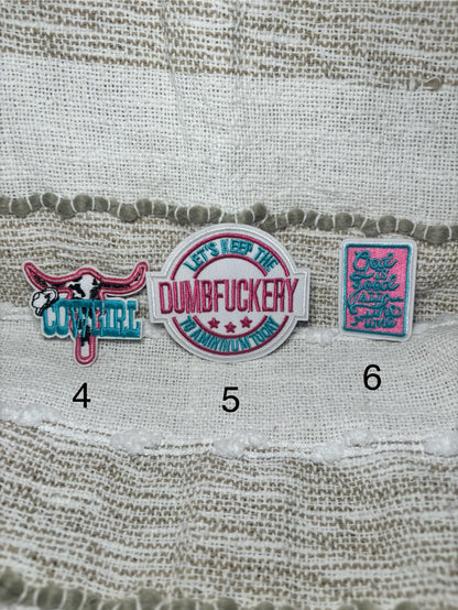 Pink Cowgirl Patches