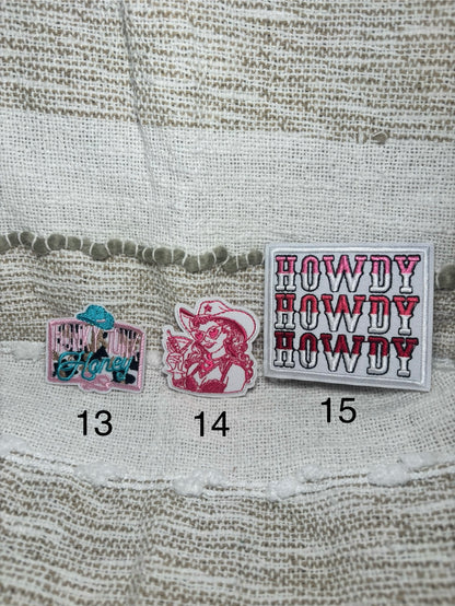 Pink Cowgirl Patches