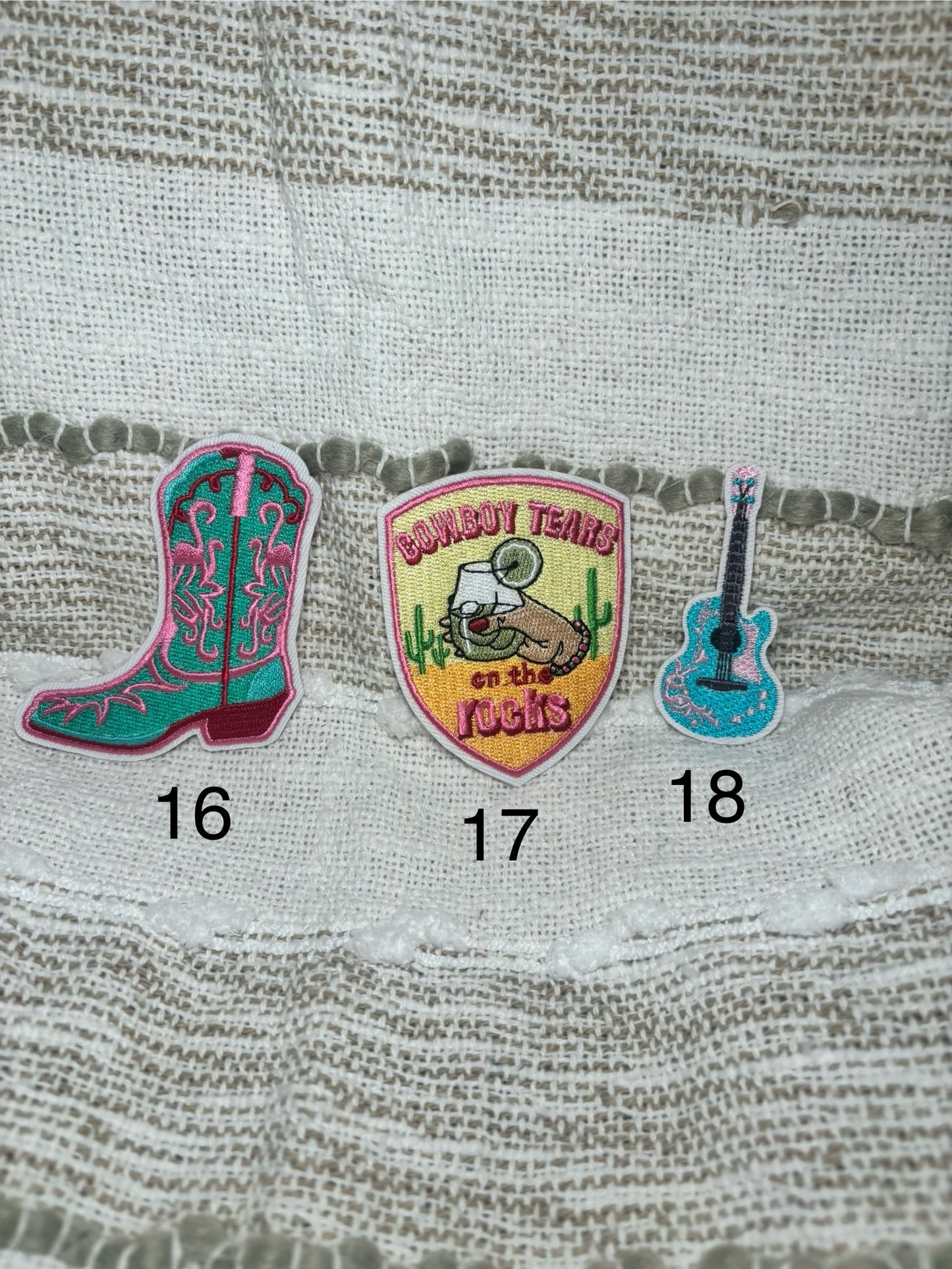 Pink Cowgirl Patches
