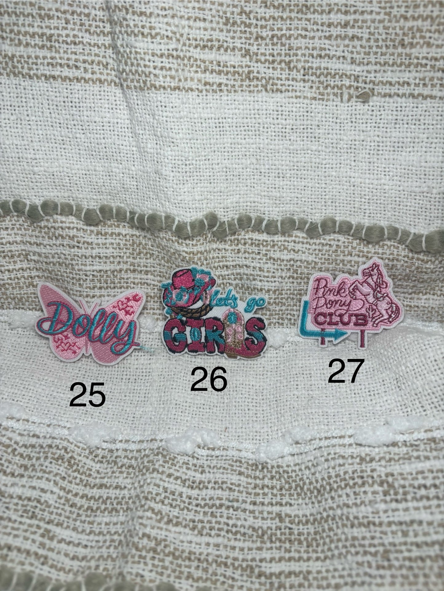 Pink Cowgirl Patches
