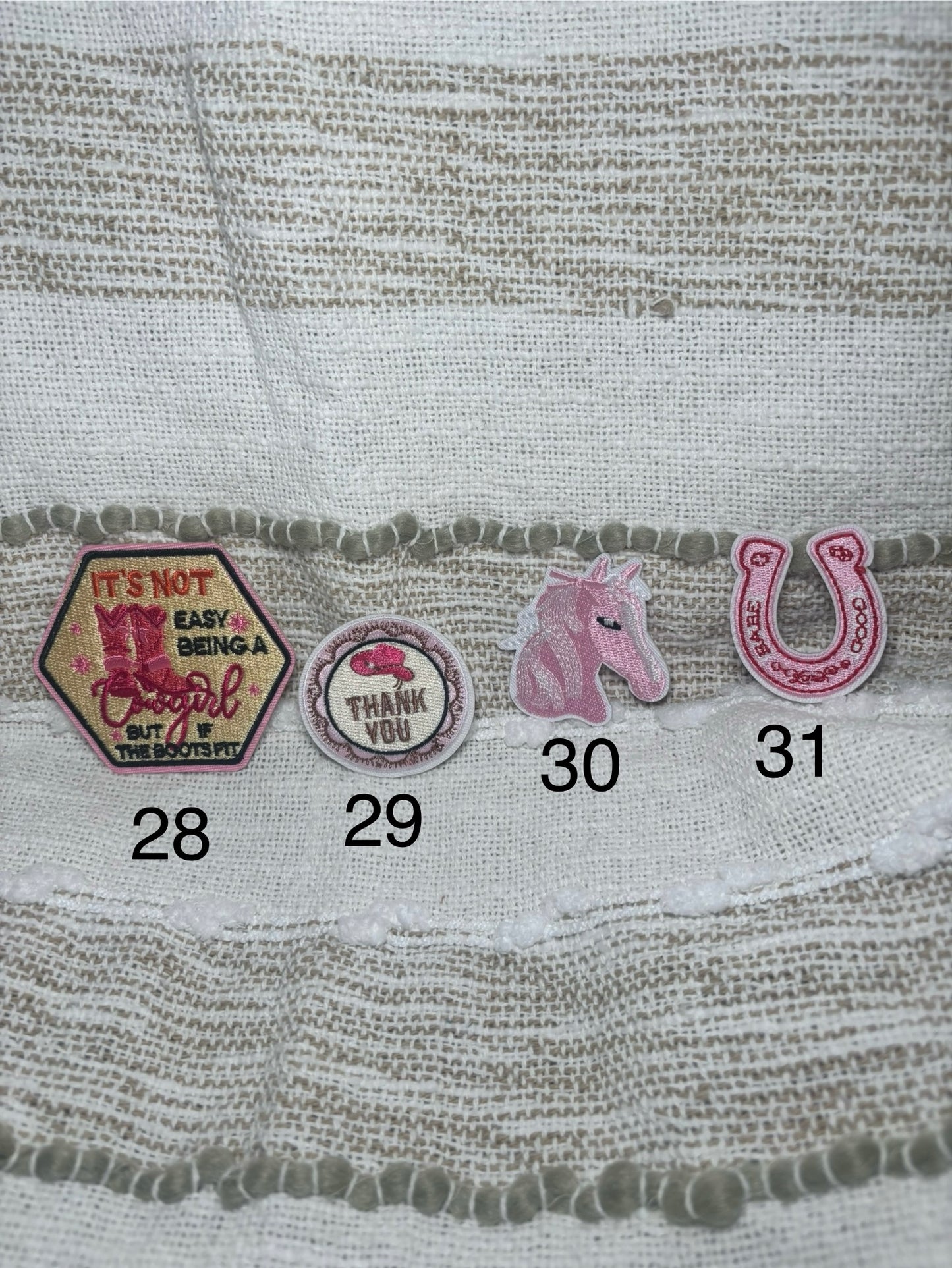 Pink Cowgirl Patches