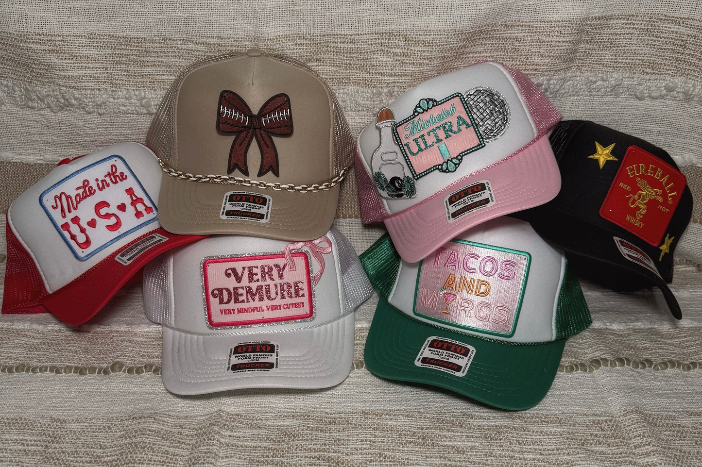 Michelob Ultra & Turquoise Pink & White Trucker Hat