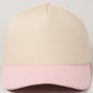 Kids Plain Two Tone Canvas Cotton Baseball Cap