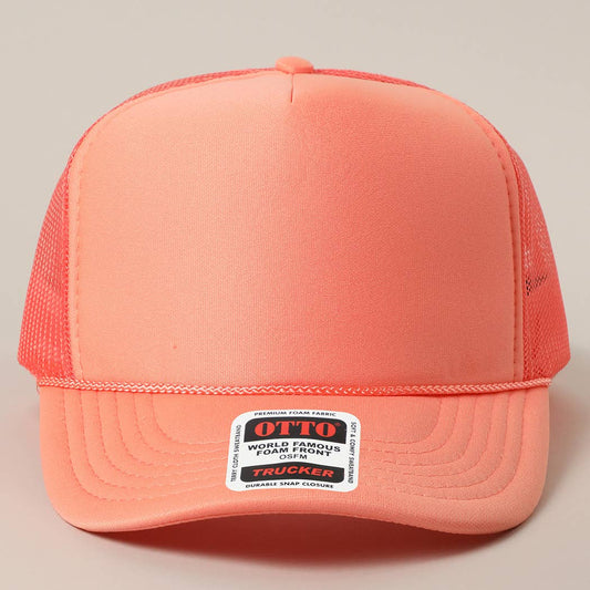 Peach trucker hat